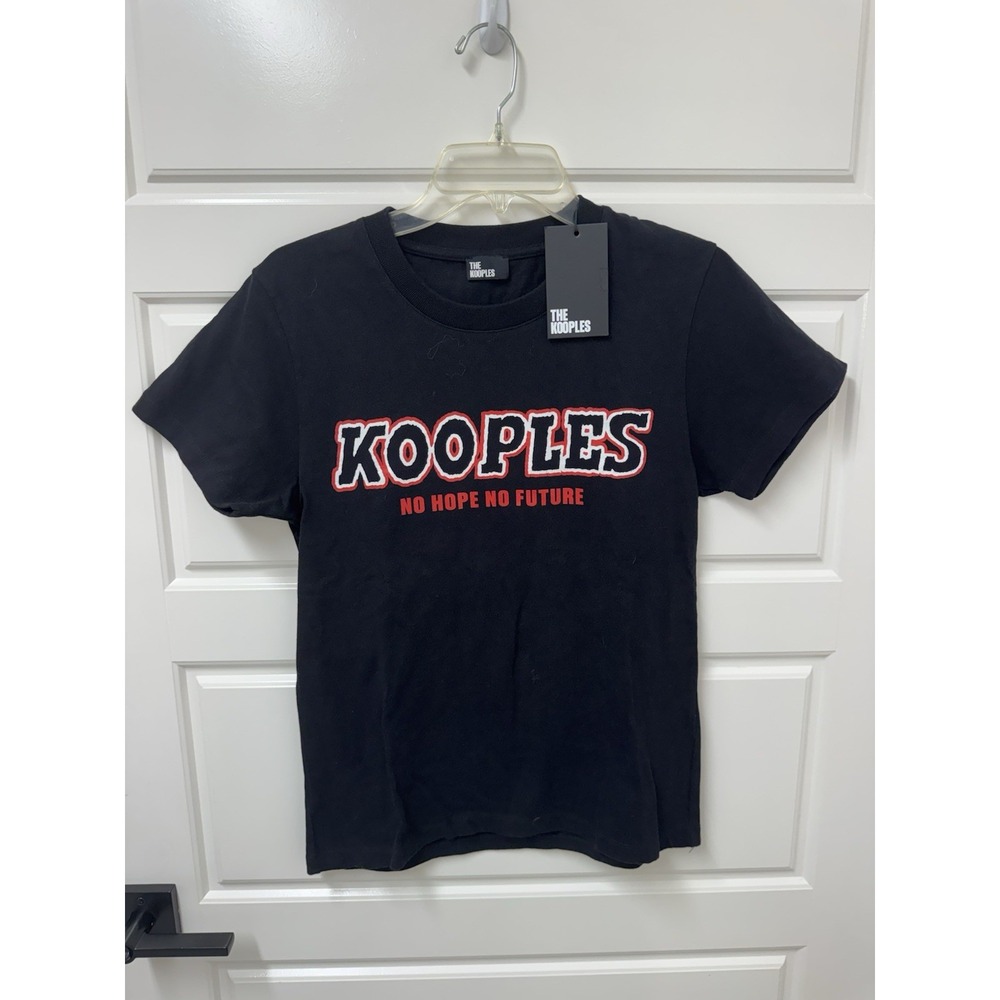 NWT Women Men The Kooples No Hope No Future Black T-Shirt EU Sz 1 US Small $115